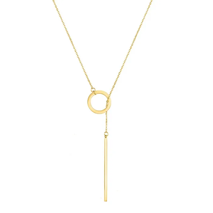 Necklaces Jewelvers 14K GoldFilled Dainty Bar Necklace