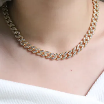 Necklaces Jewelvers 18K GoldFilled Zirconia Pave Necklace