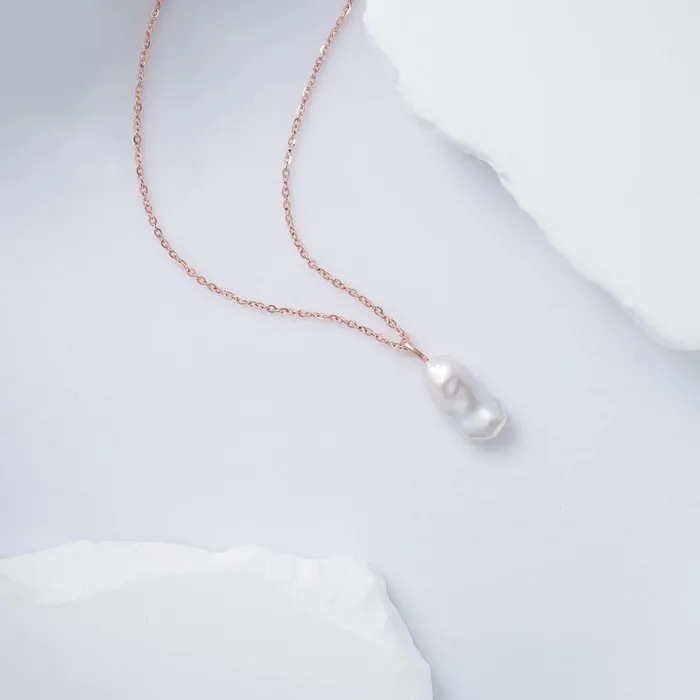 Necklaces Pearly Lustre Keshi Freshwater Pearl Necklace WN00598