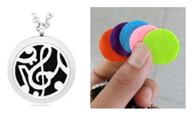 Necklaces polly N1160 Silver Music Note Essential Oil Necklace with FREE Earrings PLUS 5 Different Color Pads Necklaces polly N1160 Silver Music Note Essential Oil Necklace with FREE Earrings PLUS 5 Different Color Pads