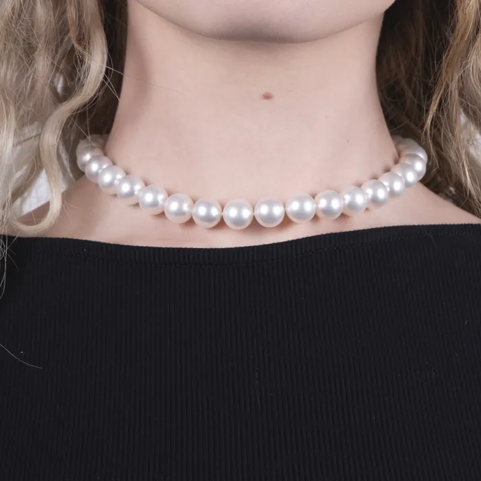 Necklaces PreOwned White South Sea Pearl Strand Necklace Tara Sons