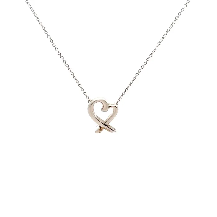 Necklaces Tiffany Co PreOwned Tiffany Co Paloma Picasso Loving Heart Necklace