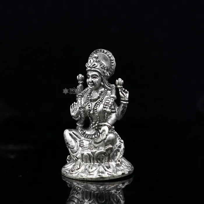 Necklaces TRIBAL ORNAMENTS 925 Silver Goddess Lakshmi Divine statue figurine for pujabest way for Diwali festival puja or worshipping for wealth and prosperity art752 Necklaces TRIBAL ORNAMENTS 925 Silver Goddess Lakshmi Divine statue figurine for pujabest way for Diwali festival puja or worshipping for wealth and prosperity art752