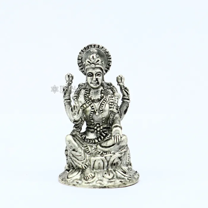 Necklaces TRIBAL ORNAMENTS 925 Silver Goddess Lakshmi Divine statue figurine for pujabest way for Diwali festival puja or worshipping for wealth and prosperity art752 Necklaces TRIBAL ORNAMENTS 925 Silver Goddess Lakshmi Divine statue figurine for pujabest way for Diwali festival puja or worshipping for wealth and prosperity art752