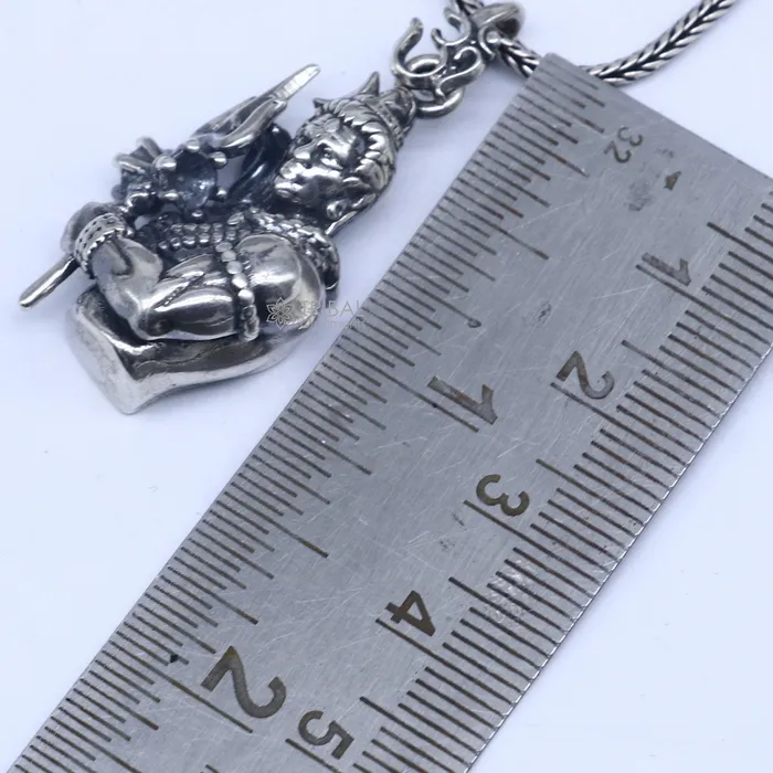 Necklaces TRIBAL ORNAMENTS 925 Sterling silver handmade lord maha deva pendantnsp853