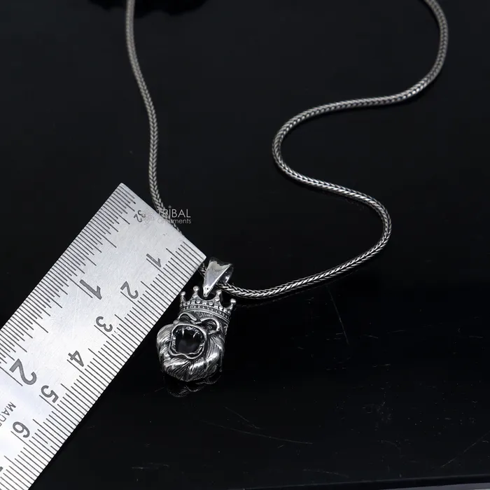 Necklaces TRIBAL ORNAMENTS 925 Sterling silver handmade unique design king kong pendant nsp877