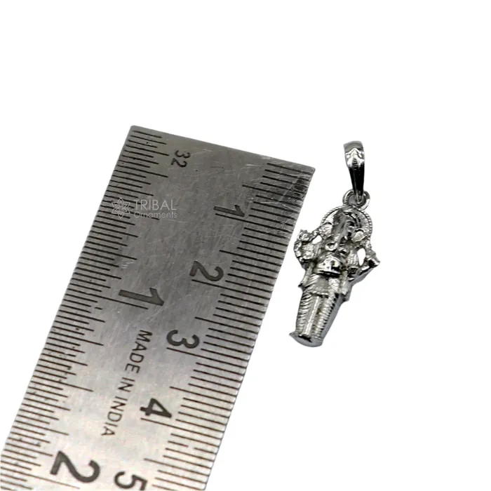 Necklaces TRIBAL ORNAMENTS 925 sterling silver Lord Ganesha standing design pendant necklace Lord Ganesha unique style handmade pendant for unisex gift Nsp824