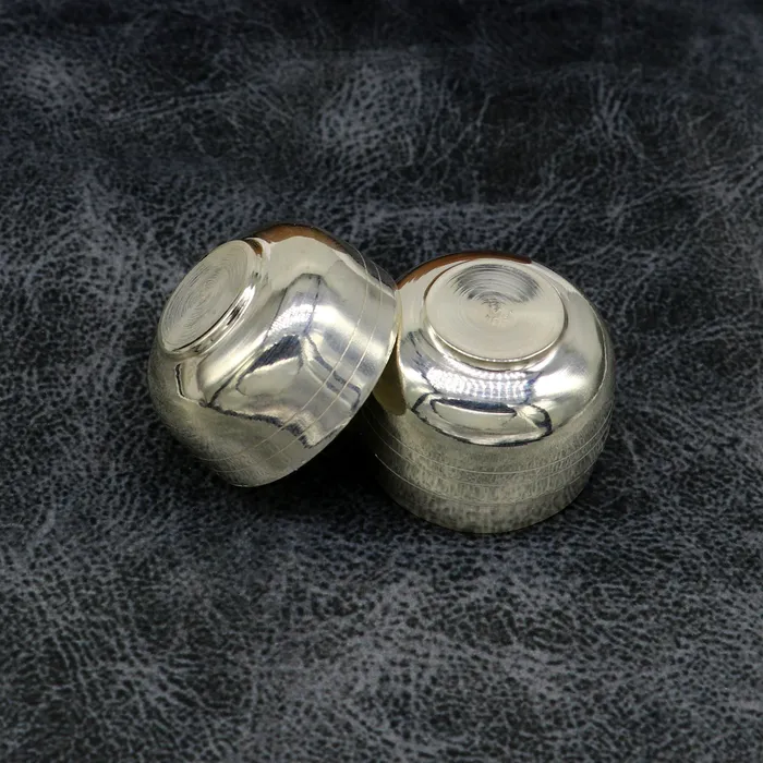 Necklaces TRIBAL ORNAMENTS 999 fine silver handmade gorgeous prasad box for god trinket box container box brides gifting jewelry box solid silver article stb94