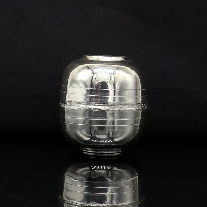 Necklaces TRIBAL ORNAMENTS 999 fine silver handmade gorgeous prasad box for god trinket box container box brides gifting jewelry box solid silver article stb94