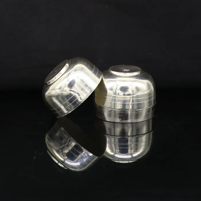 Necklaces TRIBAL ORNAMENTS 999 fine silver handmade gorgeous prasad box for god trinket box container box brides gifting jewelry box solid silver article stb94