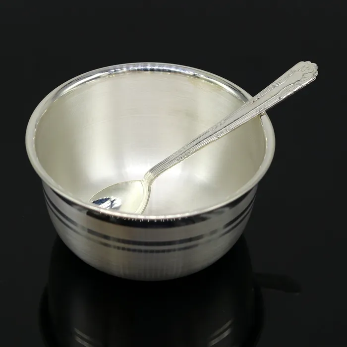 Necklaces TRIBAL ORNAMENTS Exclusive 999 pure silver handmade utensils bowl and spoon kitchen serving bowl silver vessel baby feeding baby healthy tumbler sv92 Necklaces TRIBAL ORNAMENTS Exclusive 999 pure silver handmade utensils bowl and spoon kitchen serving bowl silver vessel baby feeding baby healthy tumbler sv92