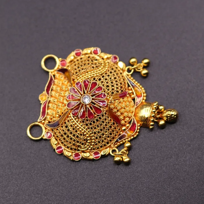 Necklaces TRIBAL ORNAMENTS Vintage antique design handmade gorgeous 22kt yellow gold pendant excellent wedding bridal jewelry from Rajasthan India Necklaces TRIBAL ORNAMENTS Vintage antique design handmade gorgeous 22kt yellow gold pendant excellent wedding bridal jewelry from Rajasthan India