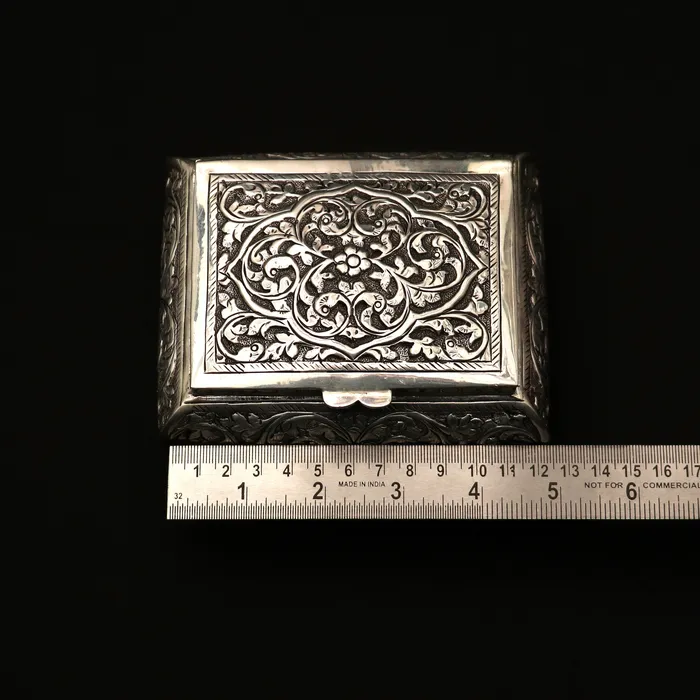 Necklaces TRIBAL ORNAMENTS Vintage antique Naxi design handmade 925 sterling silver dry fruit box candy box jewelry box best brides gift or corporation gift box01