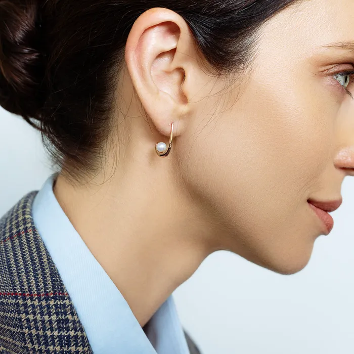 New Yorker Freshwater Pearl Earrings WE00810 Pearly Lustre Earrings