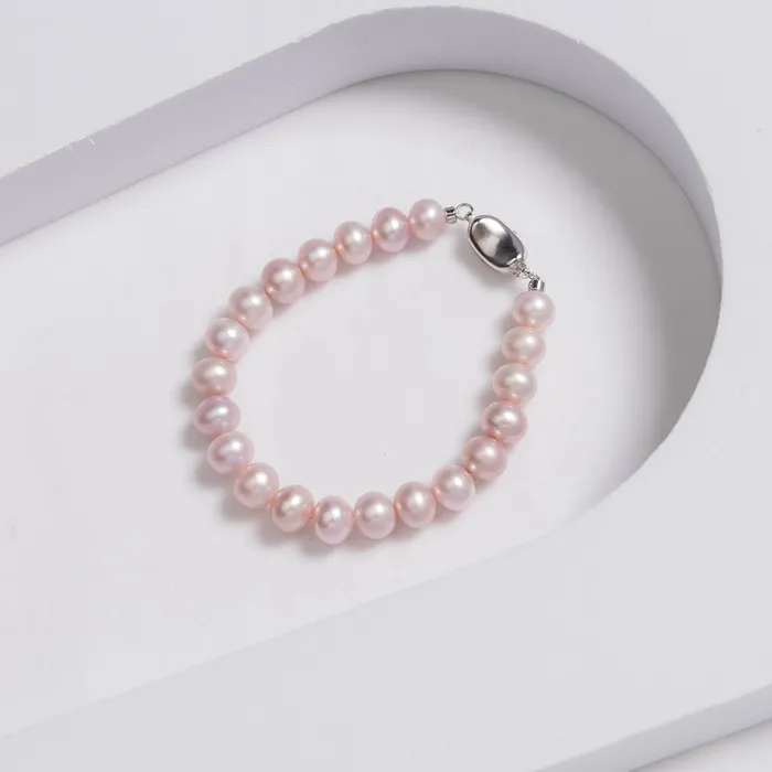 Pearly Lustre Bracelets Brilliant Lustre Purple Freshwater Pearl Bracelet WB00164