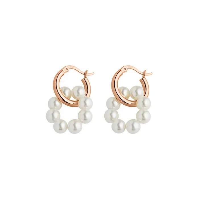 Pearly Lustre Earrings 18K Solid Gold New Yorker Freshwater Pearl Earrings KE00035 Pearly Lustre Earrings 18K Solid Gold New Yorker Freshwater Pearl Earrings KE00035