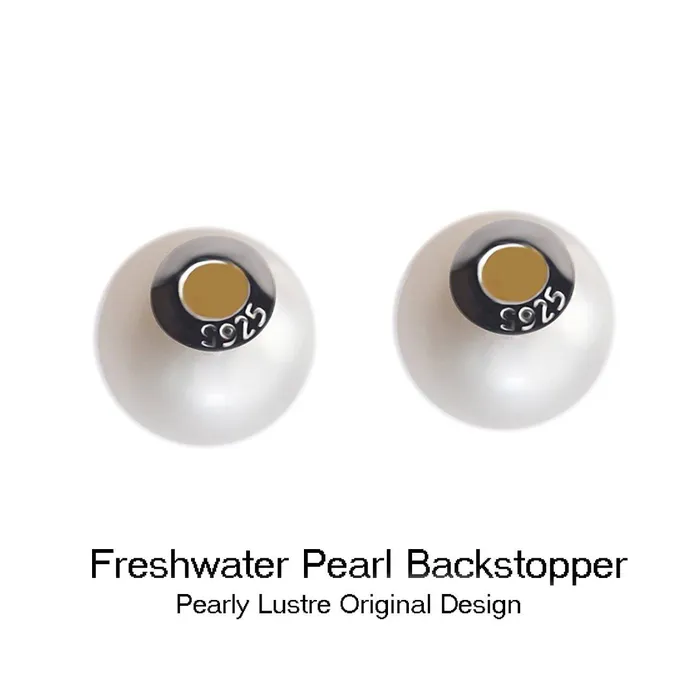 Pearly Lustre Earrings Elegant Freshwater Pearl Earrings WE00069