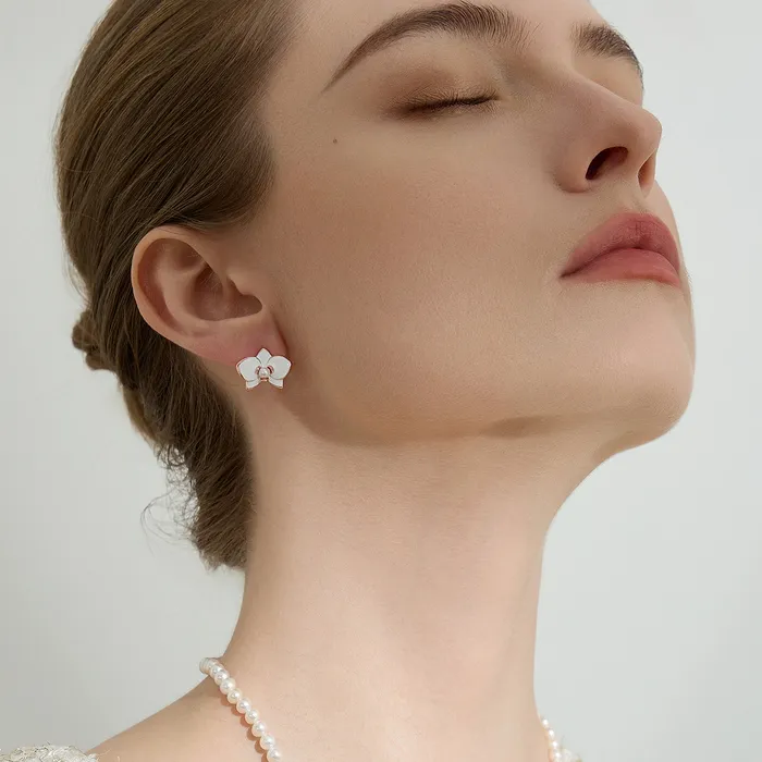 Pearly Lustre Earrings Top Grade Freshwater Pearl Set WS00120 ORCHID