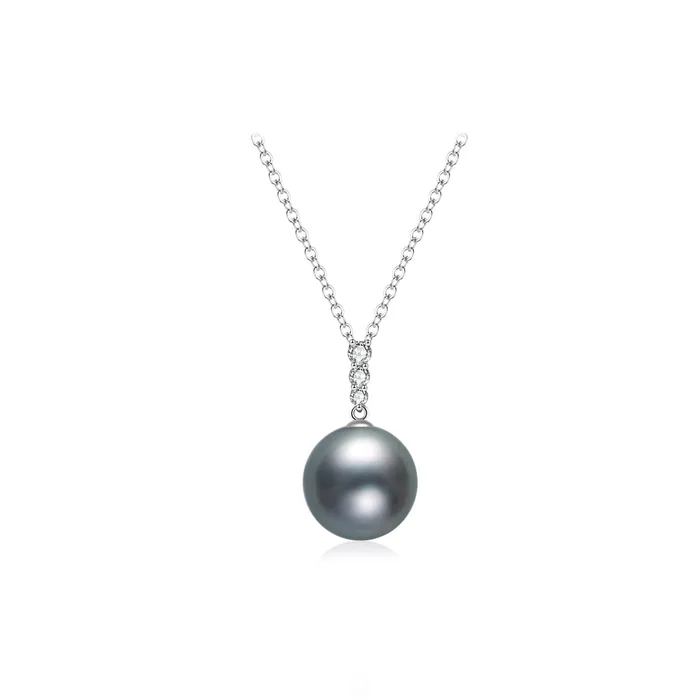 Pearly Lustre Necklaces Saltwater Tahitian Pearl 18K Solid Gold Necklace KN00253 Pearly Lustre Necklaces Saltwater Tahitian Pearl 18K Solid Gold Necklace KN00253