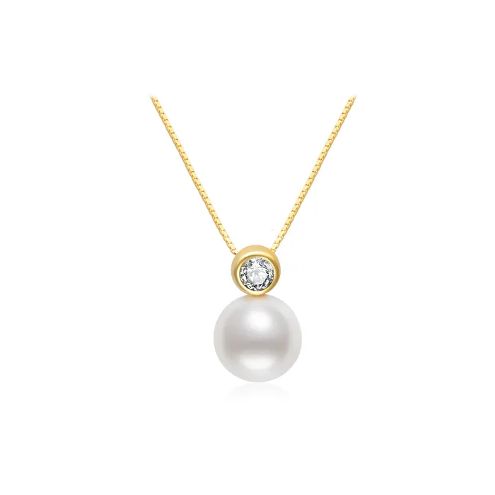 Pearly Lustre Necklaces Top Grade Freshwater Pearl Necklace WN00684 BUBBLE