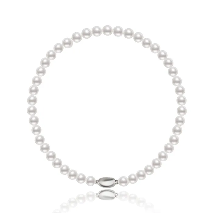 Pearly Lustre Necklaces Top Grade White Freshwater Pearl Necklace WN00043
