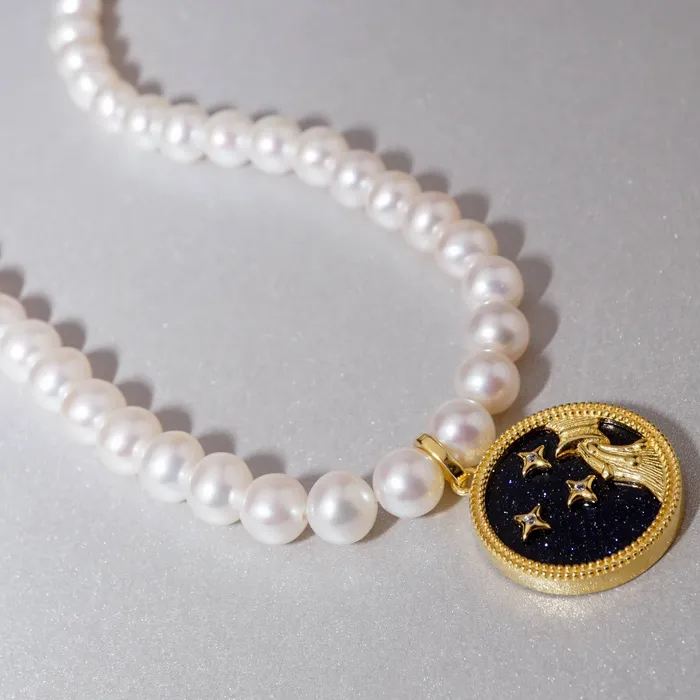 Pearly Lustre New Yorker Aquarius Freshwater Pearl Necklace WN00152 Necklaces