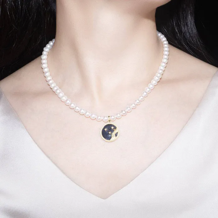 Pearly Lustre New Yorker Aquarius Freshwater Pearl Necklace WN00152 Necklaces