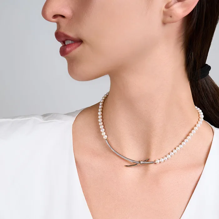 Pearly Lustre Top Lustre Freshwater Pearl Necklace WN00652 X Collection Necklaces