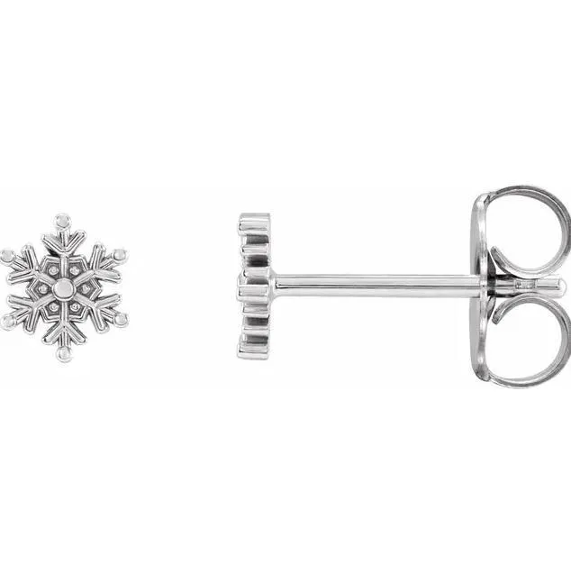 Petite Snowflake Earrings Fire Brilliance Earrings