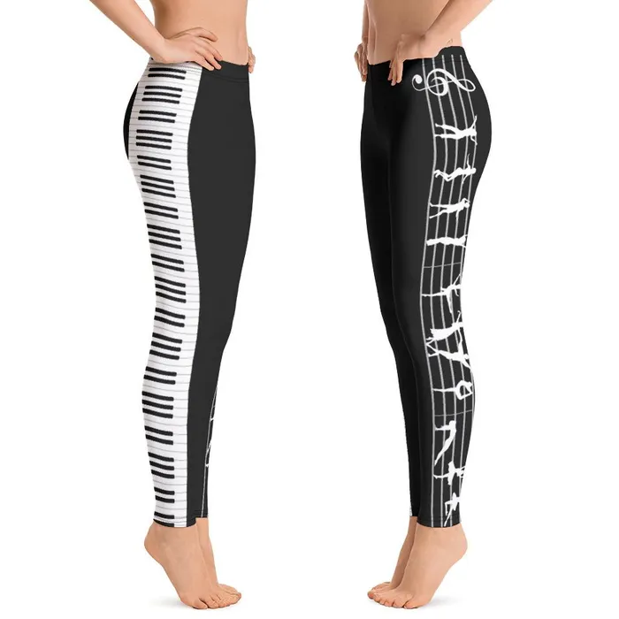 Piano Dancer Leggings Piano Fan Shop Earrings