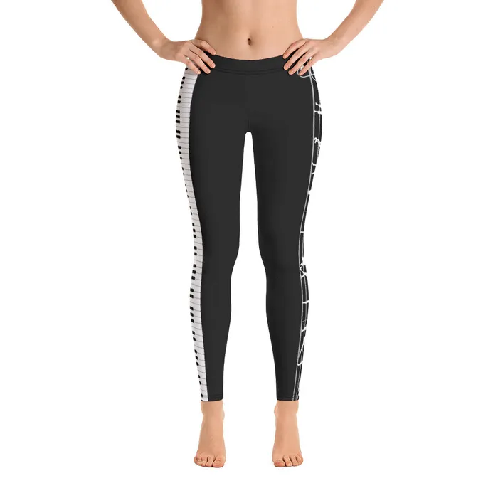 Piano Dancer Leggings Piano Fan Shop Earrings