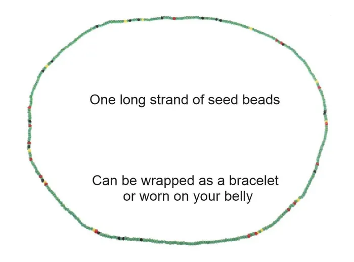 POLLY Bracelets B1114 Champagne Royal Blue Seed Beads Strand Bracelet