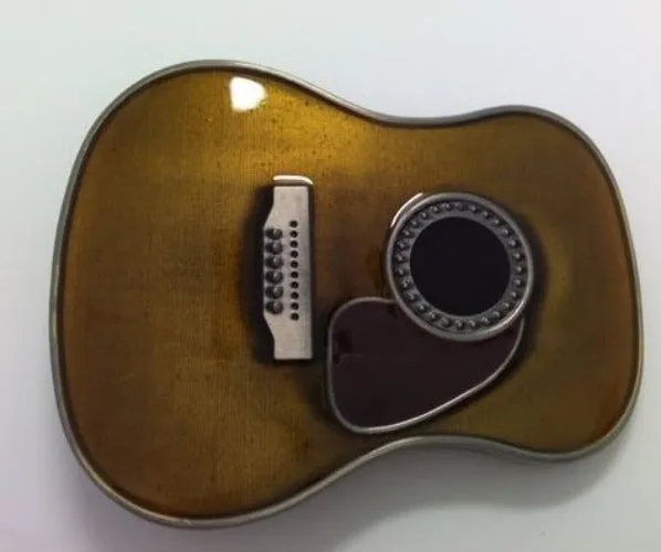 POLLY BU145 Acoustic Guitar Belt Buckle Earrings