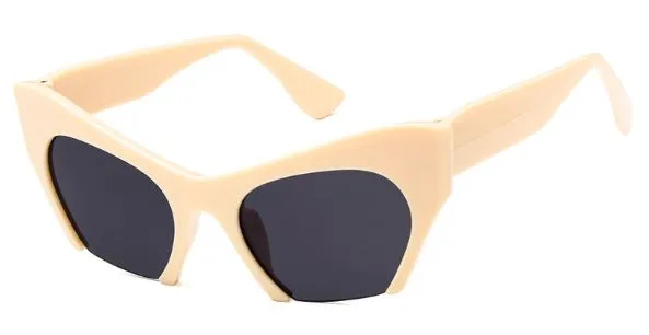 POLLY Rings S93 Ivory Open Bottom Frame Sunglasses