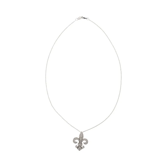 PreOwned Diamond Fleur De Lis Pendant STORE 5a Necklaces