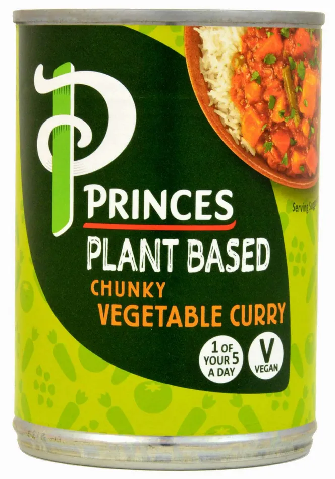 Princes Plant Based Chunky Vegetable Curry Ramsden International Earrings