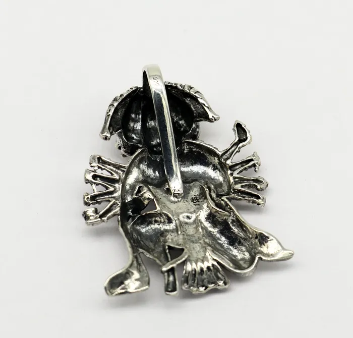 Pure 925 sterling silver handmade Hindu god Lord Panchmukhi Hanuman pendant amazing designer fabulous pendant unisex gifting jewelry ssp486 TRIBAL ORNAMENTS Necklaces