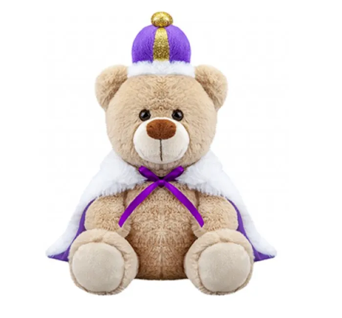Ramsden International Rings King Charles III Bear with Crown and Cloak