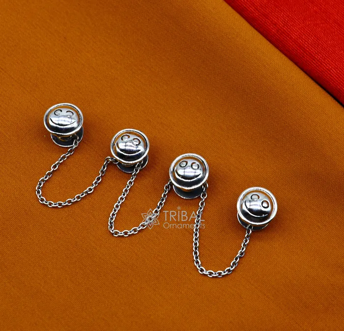 Rings 925 Sterling silver handmade amazing unique smiley round shape ethnic style design buttons for mens kurta best gifting accessories btn32 TRIBAL ORNAMENTS Rings 925 Sterling silver handmade amazing unique smiley round shape ethnic style design buttons for mens kurta best gifting accessories btn32 TRIBAL ORNAMENTS