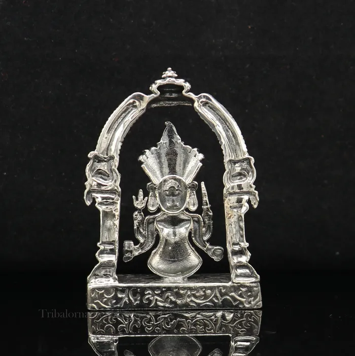Rings 925 sterling silver handmade Divine Hindu deity Nakado Bhairwa or Nakoda bheruji parshvanath divine jain Statue Sculpture figurine puja article art170 TRIBAL ORNAMENTS