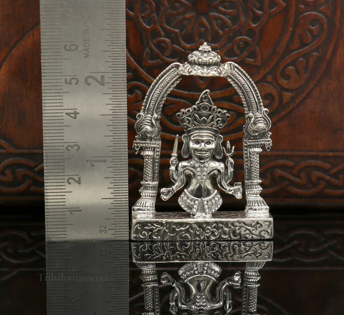 Rings 925 sterling silver handmade Divine Hindu deity Nakado Bhairwa or Nakoda bheruji parshvanath divine jain Statue Sculpture figurine puja article art170 TRIBAL ORNAMENTS