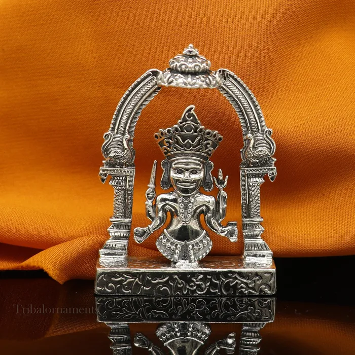 Rings 925 sterling silver handmade Divine Hindu deity Nakado Bhairwa or Nakoda bheruji parshvanath divine jain Statue Sculpture figurine puja article art170 TRIBAL ORNAMENTS