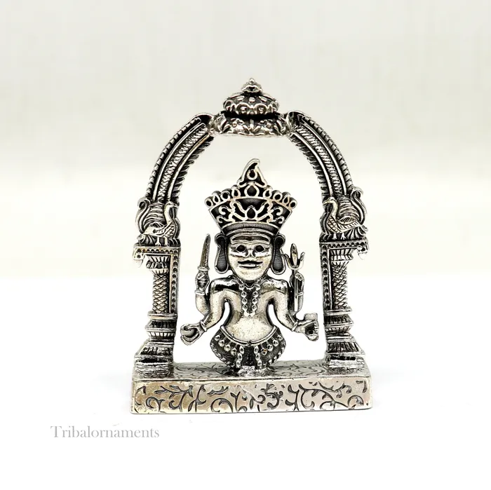 Rings 925 sterling silver handmade Divine Hindu deity Nakado Bhairwa or Nakoda bheruji parshvanath divine jain Statue Sculpture figurine puja article art170 TRIBAL ORNAMENTS