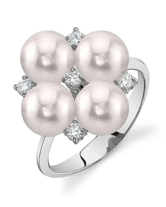 Rings Akoya Pearl Diamond Renee Ring spt