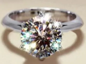 Rings alice R160 Silver Single Rhinestone Ring