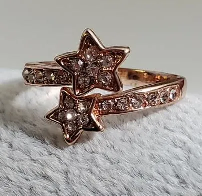 Rings alice R280 Rose Gold Rhinestone Star Ring