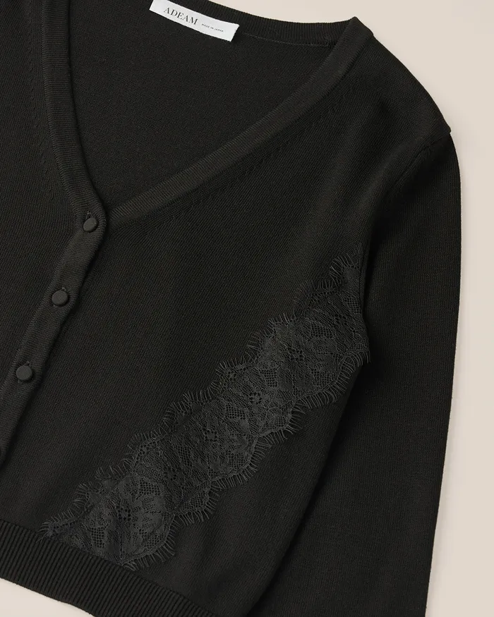 Rings Black Ashlee Knit Cardigan ADEAM