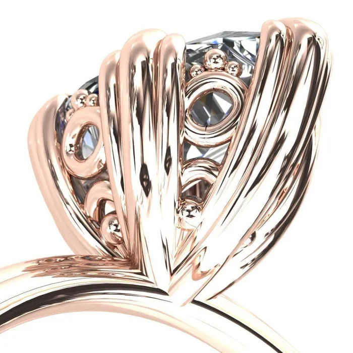 Rings Fire Brilliance Botticelli Pear Center Stone 5 Fancy Prongs Engagement Ring Rings Fire Brilliance Botticelli Pear Center Stone 5 Fancy Prongs Engagement Ring
