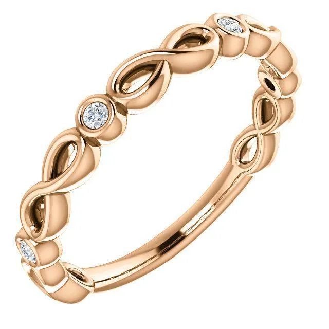 Rings Fire Brilliance Kenla Round Diamond or Moissanite 34 Eternity Infinity Inspired Bezel Set Band Rings Fire Brilliance Kenla Round Diamond or Moissanite 34 Eternity Infinity Inspired Bezel Set Band