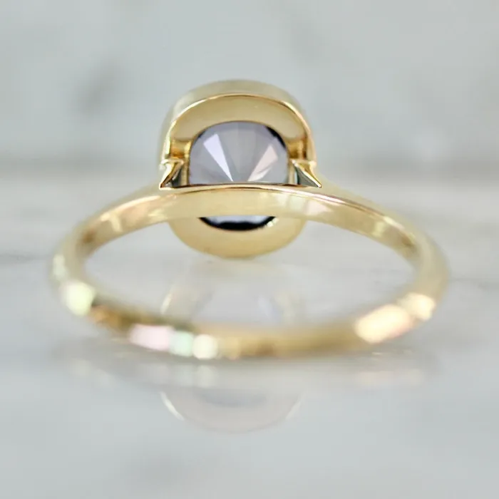 Rings Made By Gem Breakfast Gin Fizz Cushion Cut Tanzanite Ring